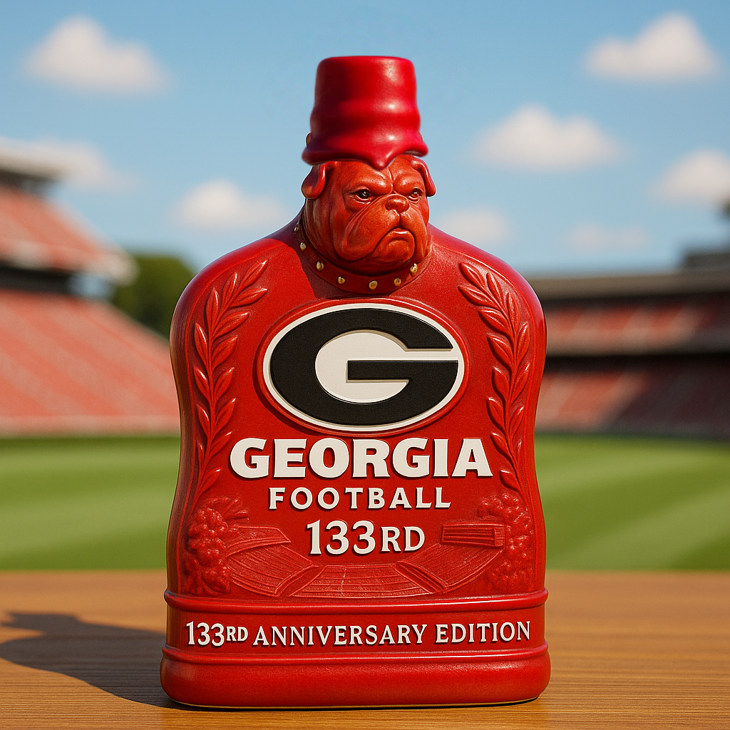 Georgia Bulldogs football 133rd anniversary whiskey bottle