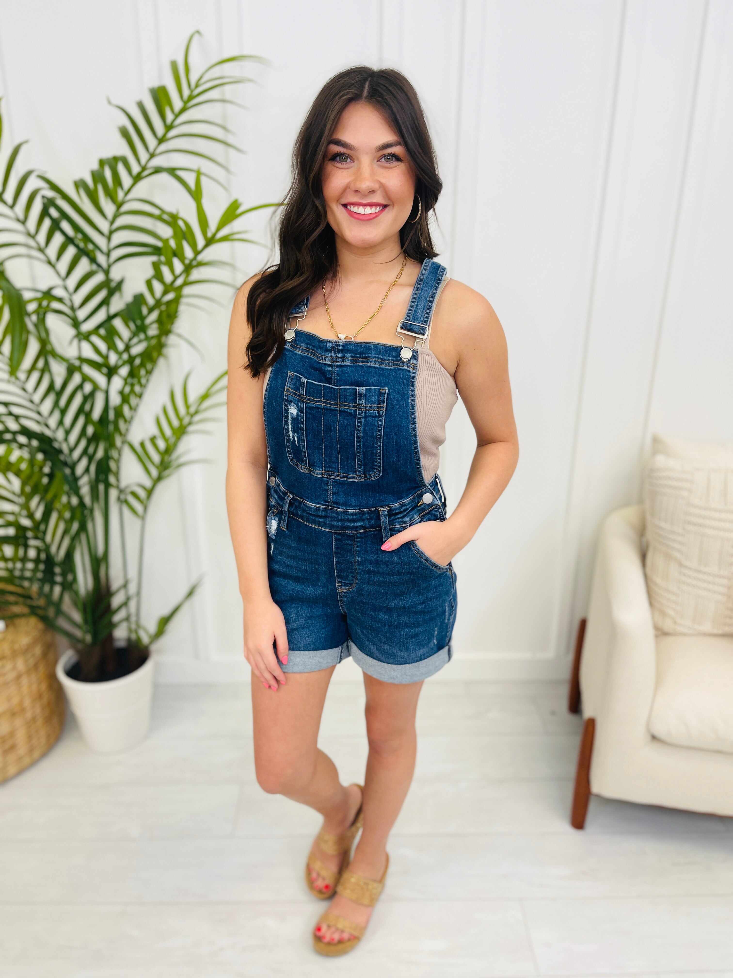 REG/CURVY Overachiever Double Cuff Overalls