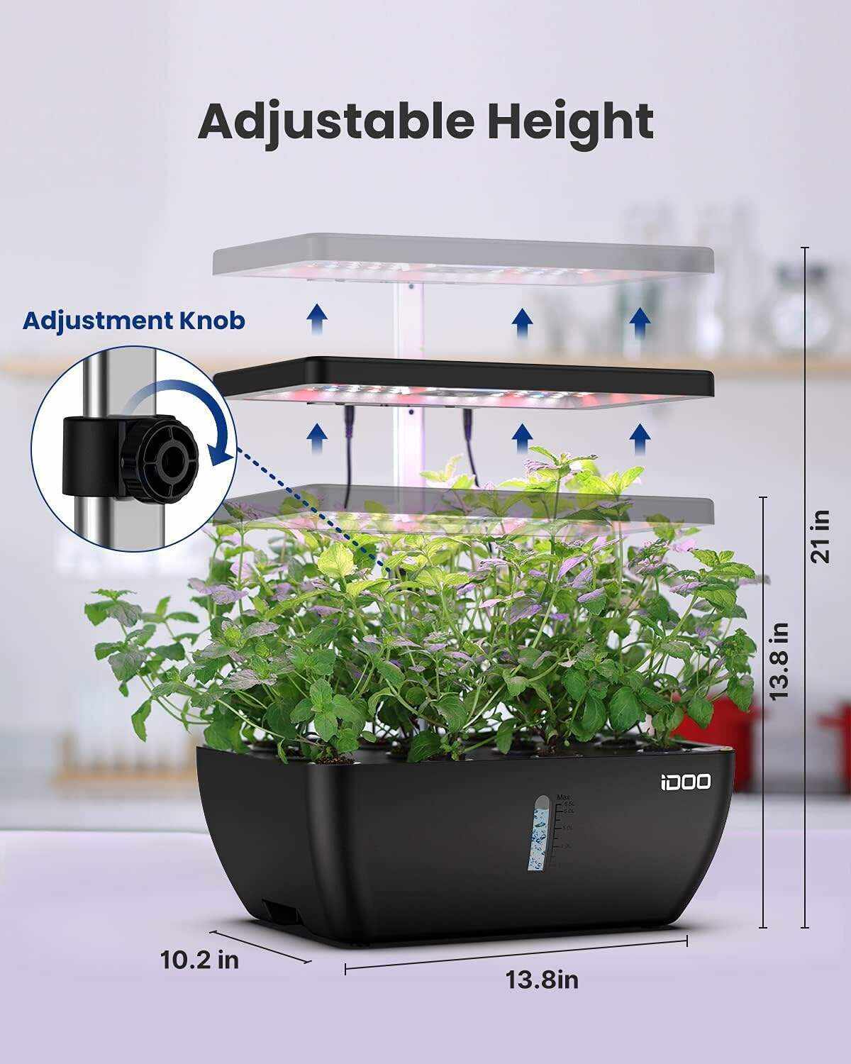 Hydroponics Growing System 12Pods, Indoor Garden with LED Grow Light