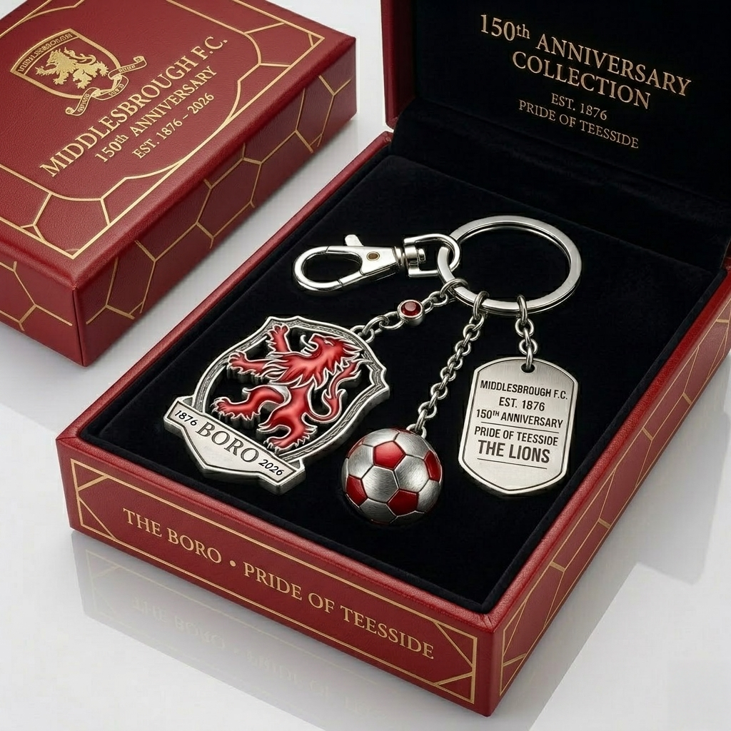 Middlesbrough F.C. 150th Anniversary Keychain