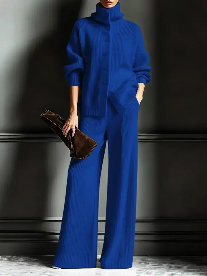 🔥Summer Arrivals🌟Women's Cozy Cardigan Sweater and Pants Two-Piece Set