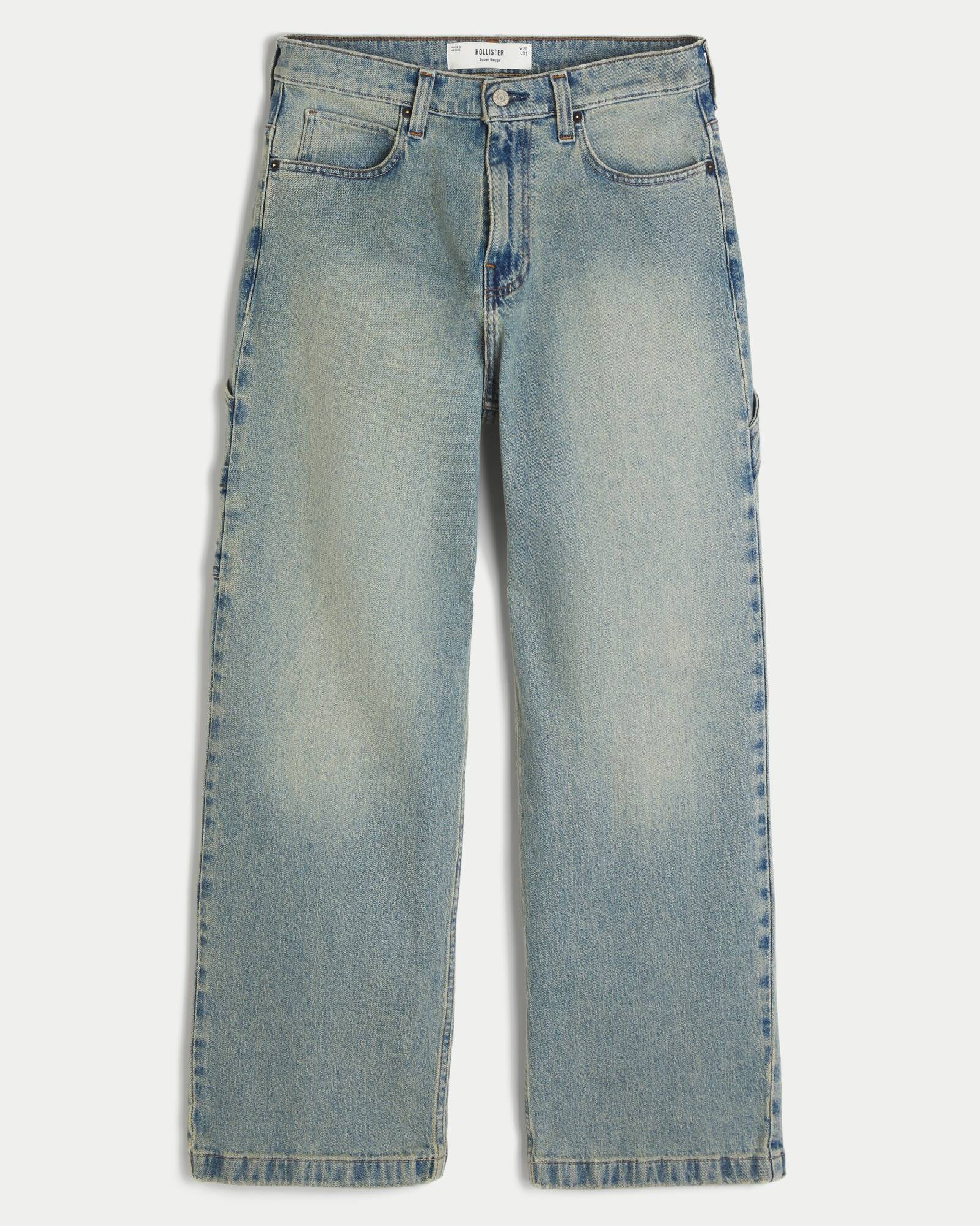 Medium Wash Super Baggy Jeans