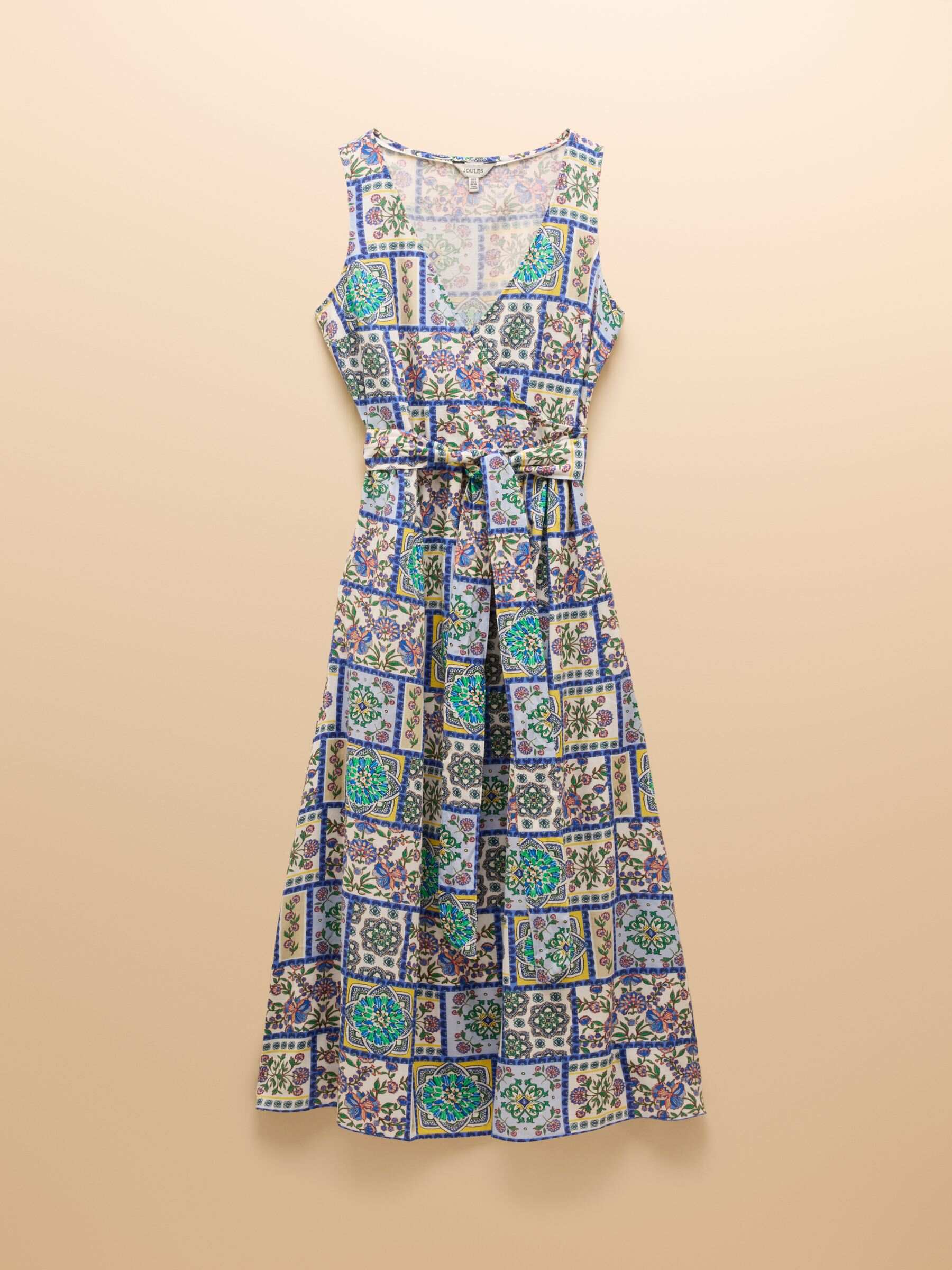Eliza Blue Wrap Midi Dress