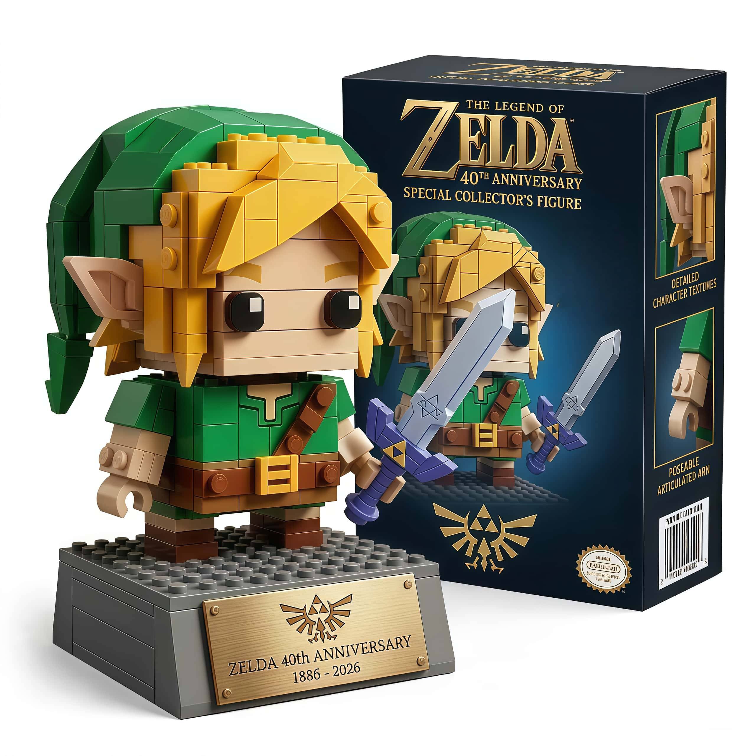 The Legend of Zelda 40th Anniversary Building Figure