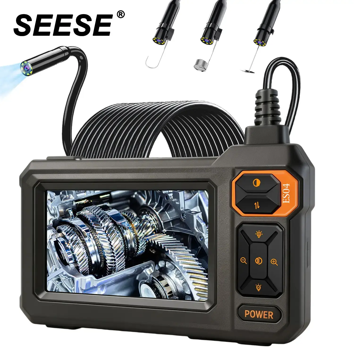 16.5FT Borescope Camera with Light, 4.3
