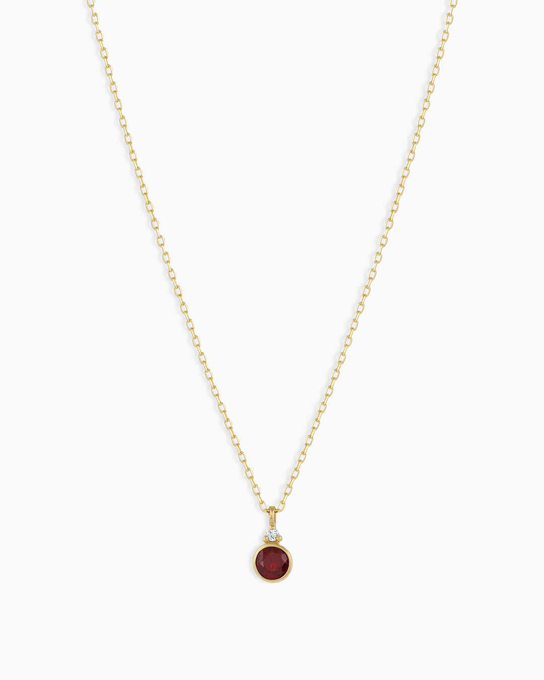 14k Gold Birthstone Necklace