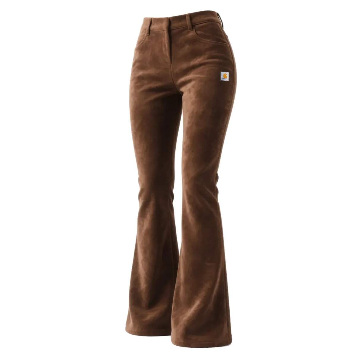 Retro Western Style Women's Suede Flared Wide-Leg Pants