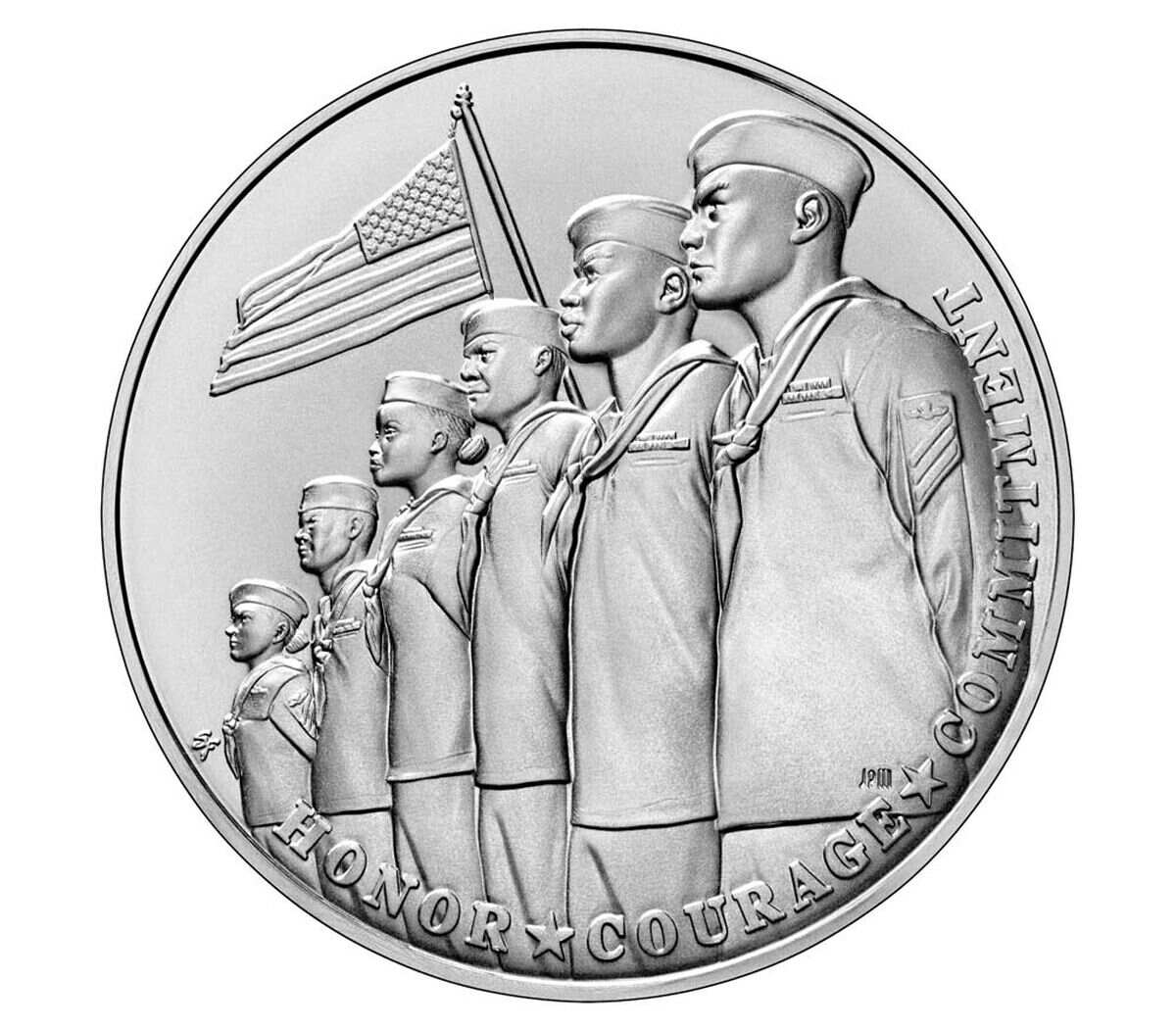 U.S. Navy One-Ounce Silver Medal