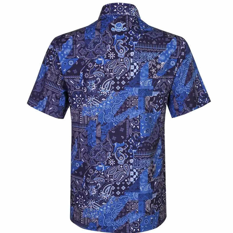 Hustler Cool-Stretch Men's Golf Shirt (Blue)