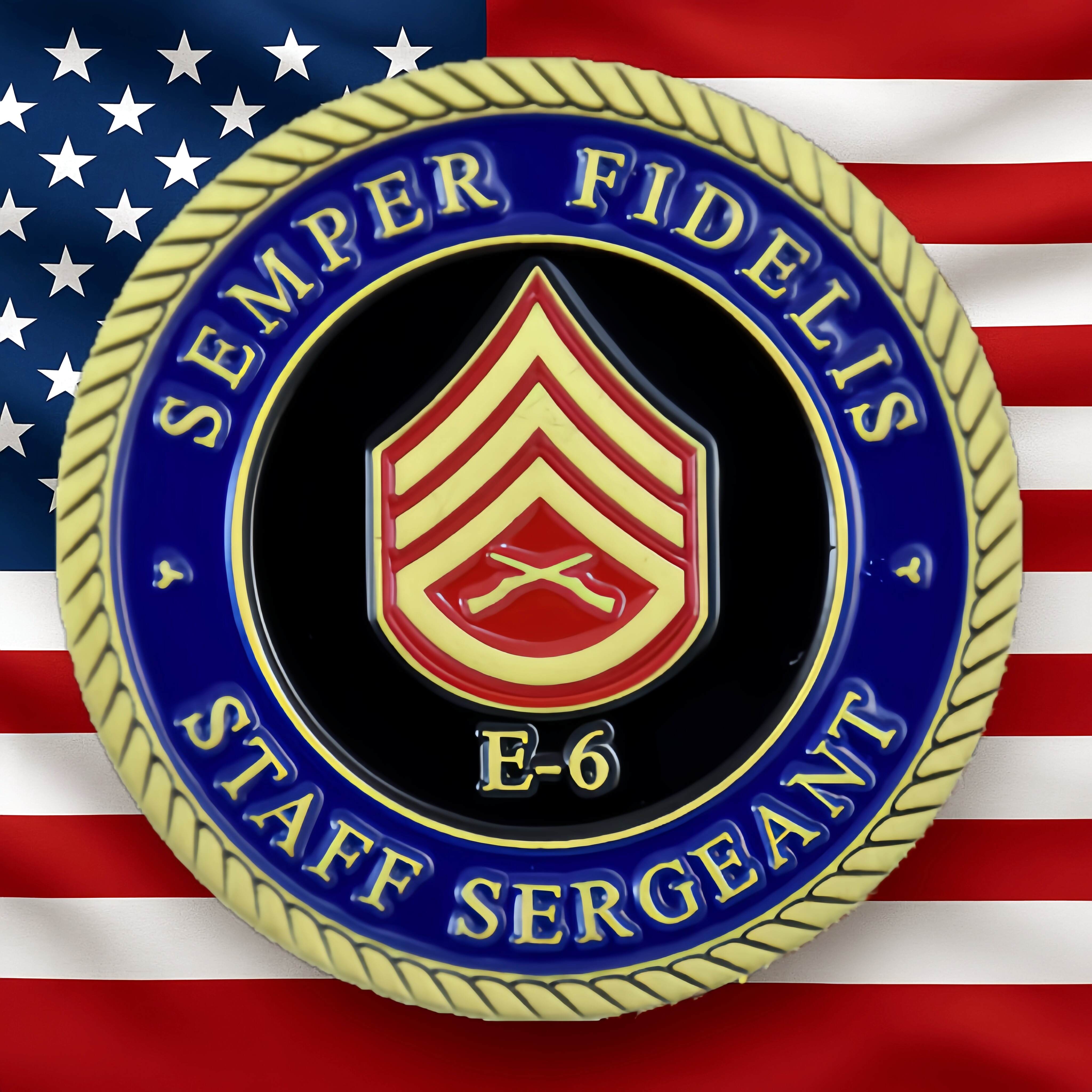 USMC E-5 & E-6 Honor Service Commemorative Coins | 250th Anniversary Limited Edition