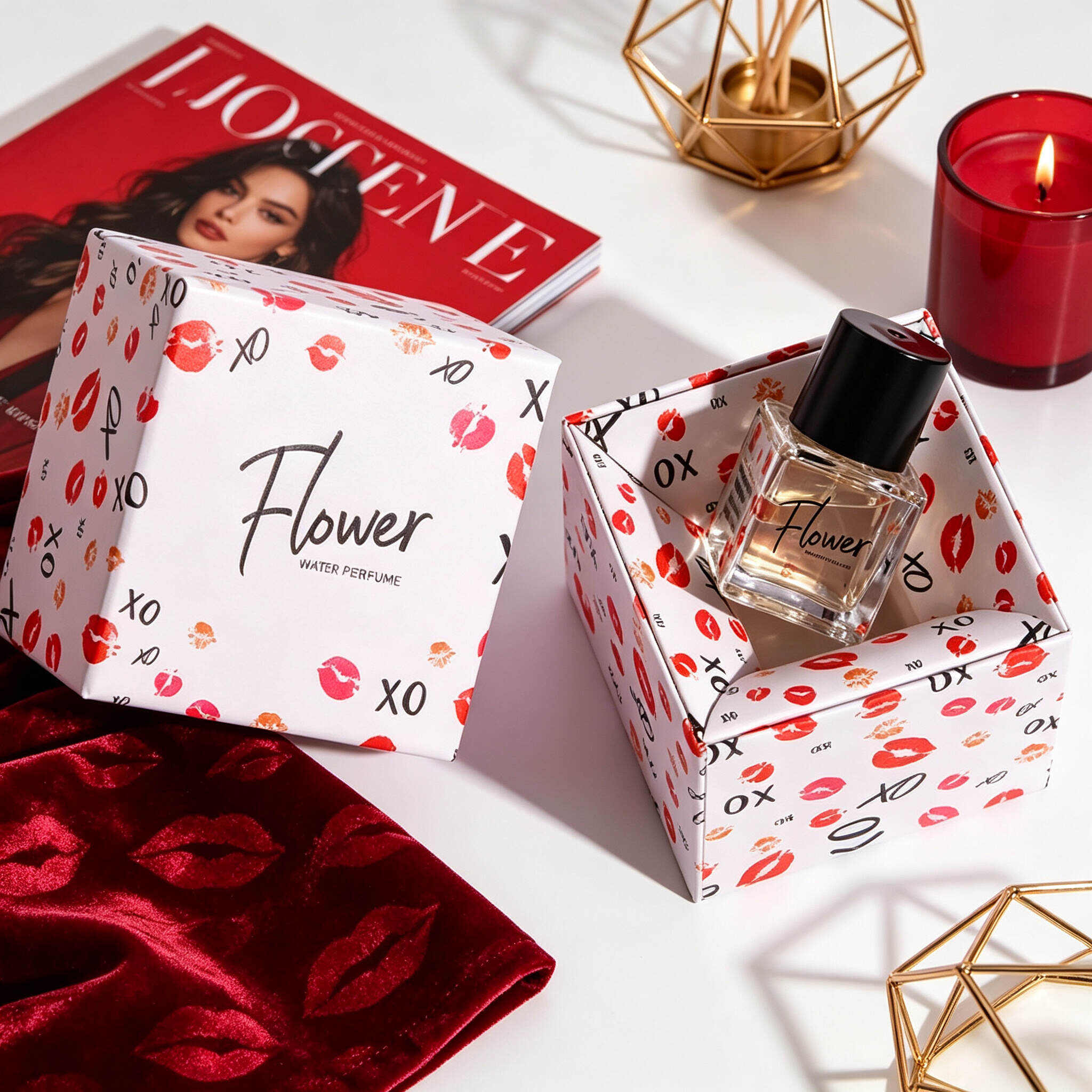 Romantic Party Flower Inner Perfume For Women 7 Scents Mini Square Fragrance