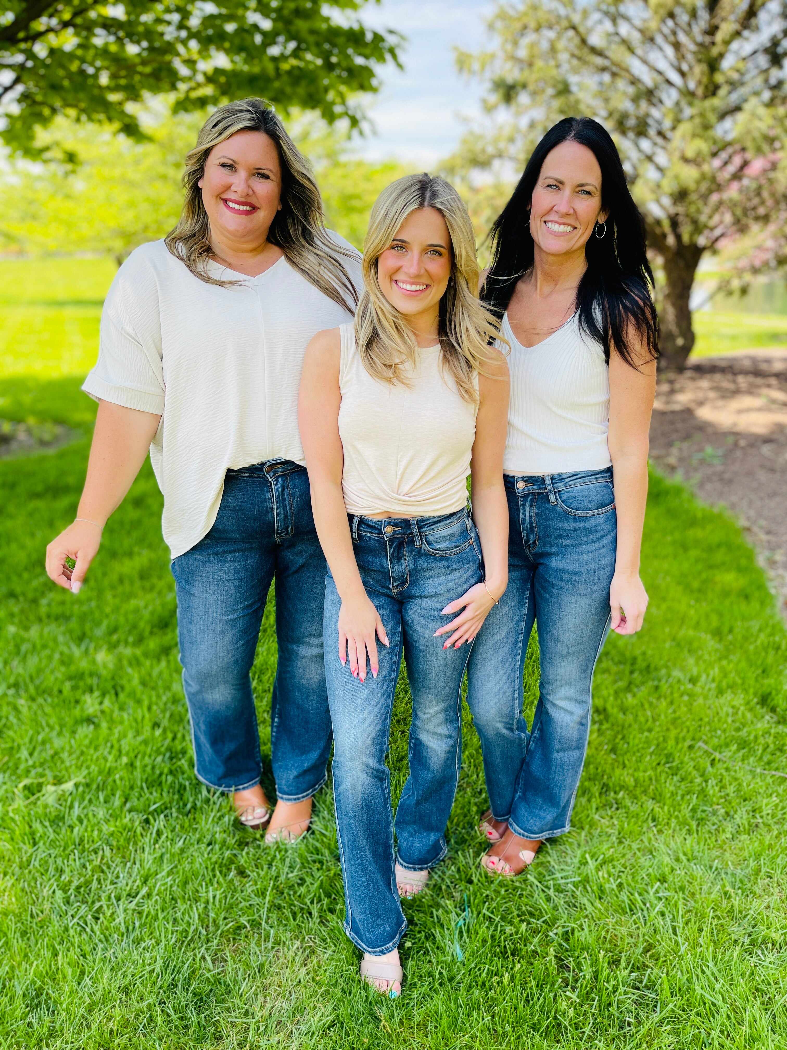 REG/CURVY Can't Compete Midrise Bootcut Jeans