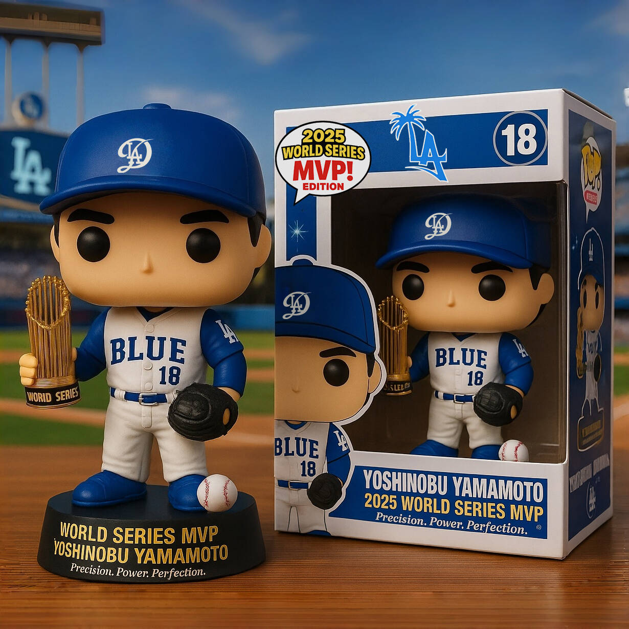 THE Los Angeles Blue 2025 World Series MVP Pop Figure