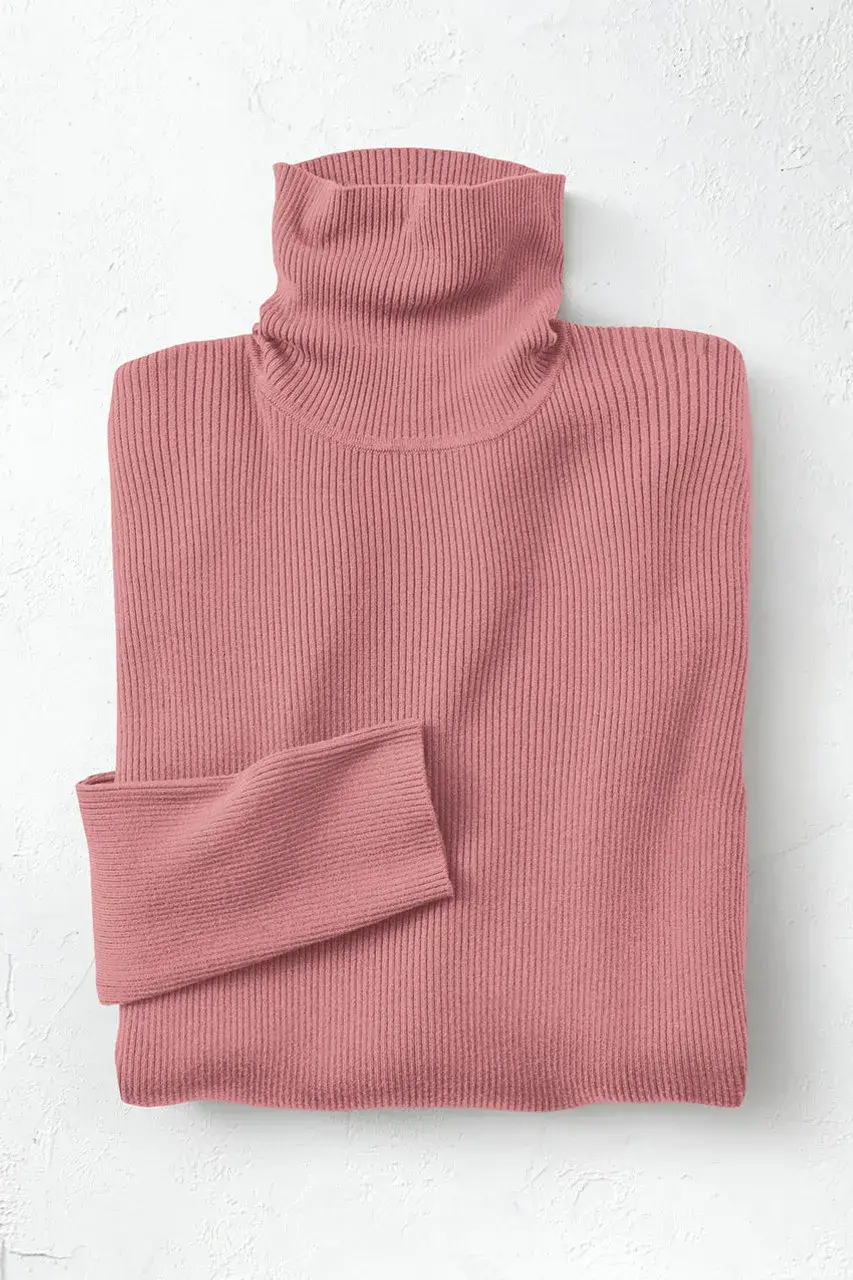 Ribbed Turtleneck Sweater