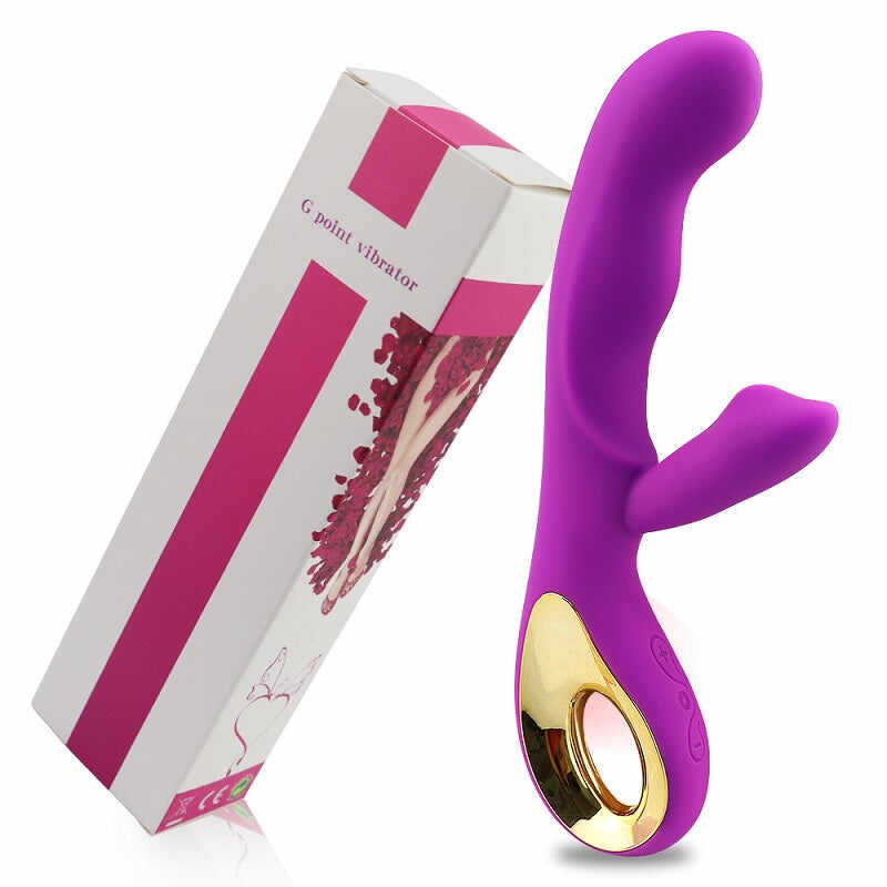 G-Spot Rabbit Vibrator with Clitoral Stimulator – Waterproof Rechargeable