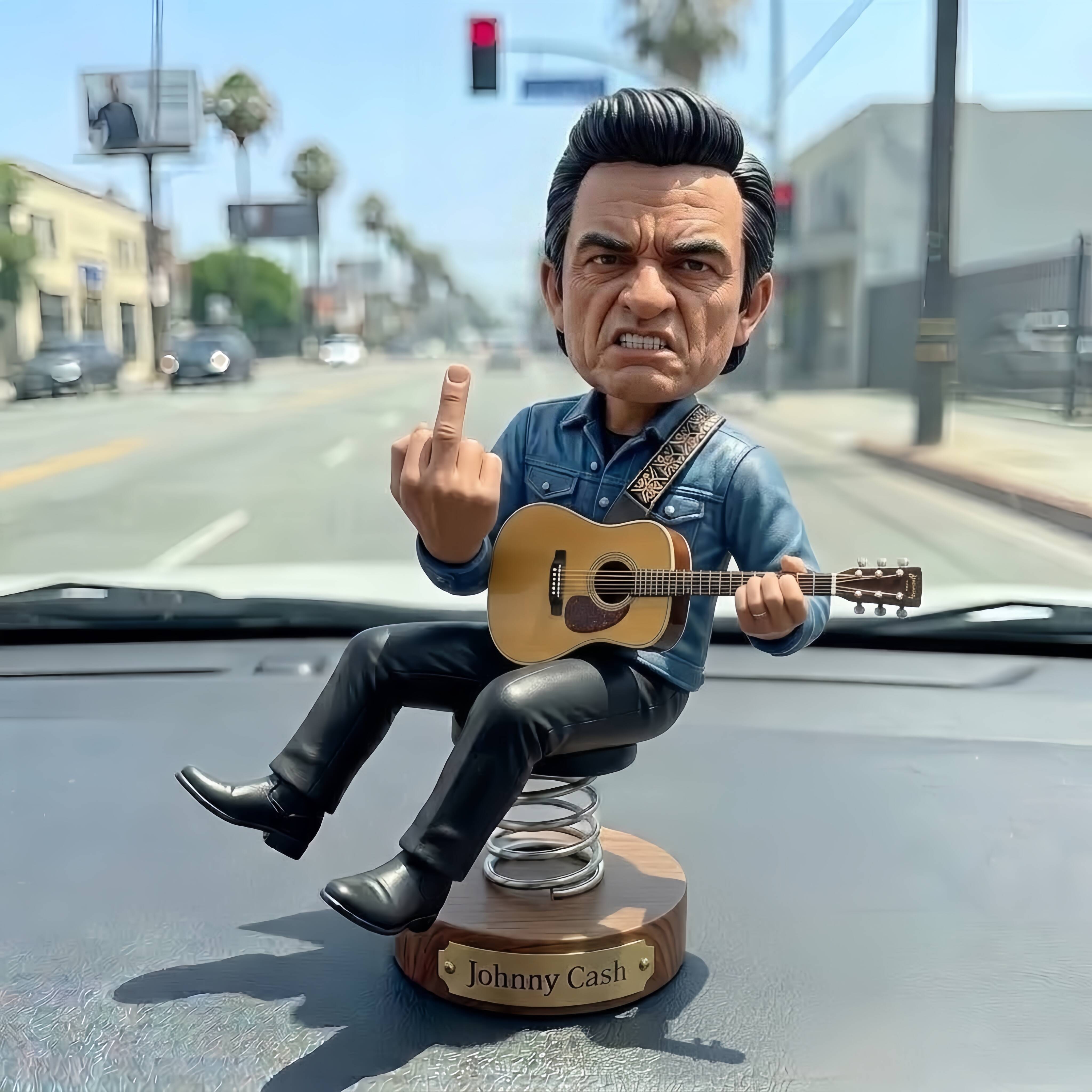Funny Johnny Cash Bobblehead