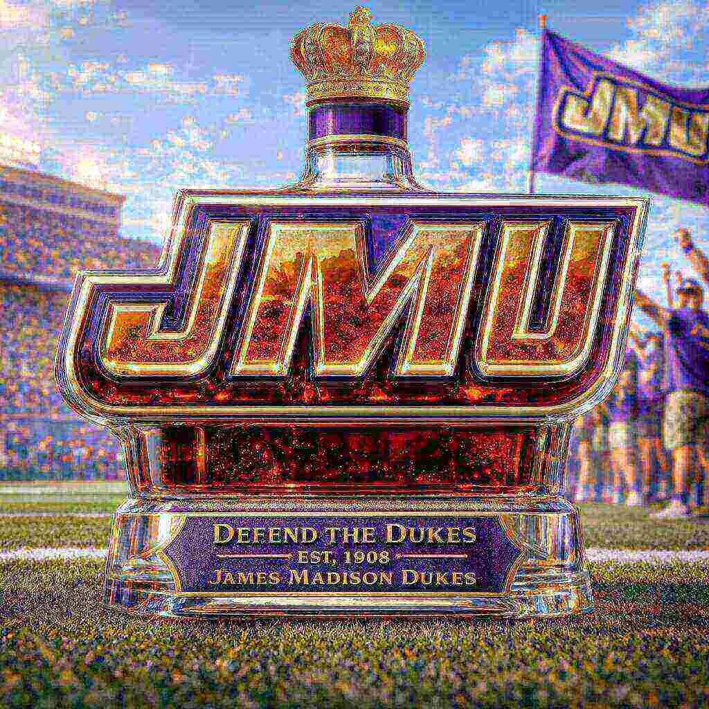 JMU DUKES Limited Edition Whiskey Bottle