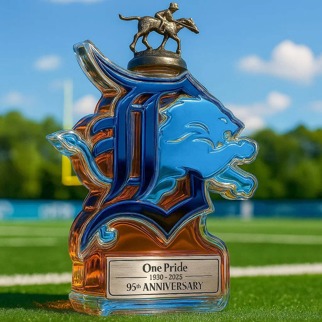 Detroit Lions 95 Anniversary Edition Whisky Bottle