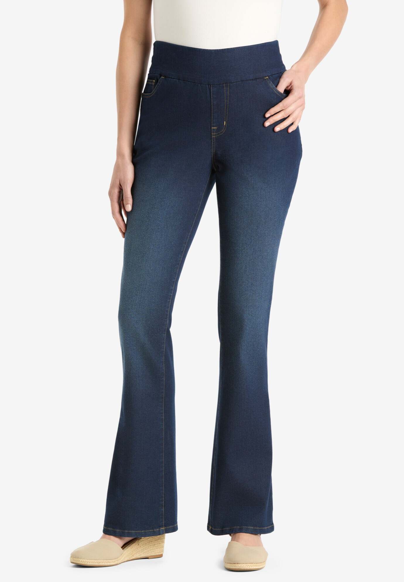Flex-Fit Pull-On Bootcut Jean