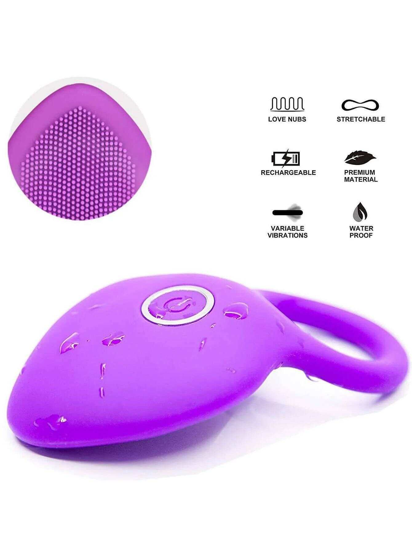 Clitoris Stimulator Orgasm Vibrator: Male Delay Ring