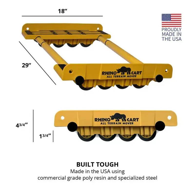 All-Terrain Heavy Duty Moving Dolly with Wheels for Appliance Transport