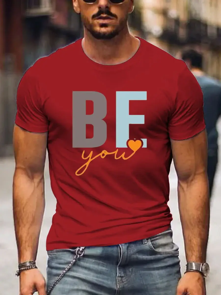 Men's Be You Art Print Casual T-Shirt