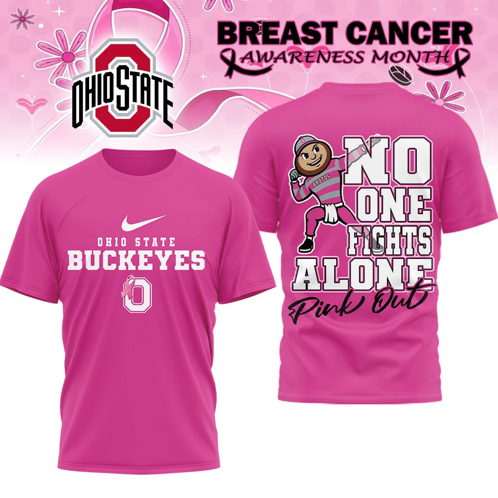 Ohio State Buckeyes | Premium NCAA Breast Cancer October T-Shirt MM