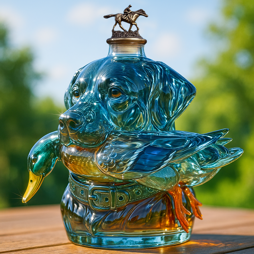 Labrador Hunting Whiskey Bottle