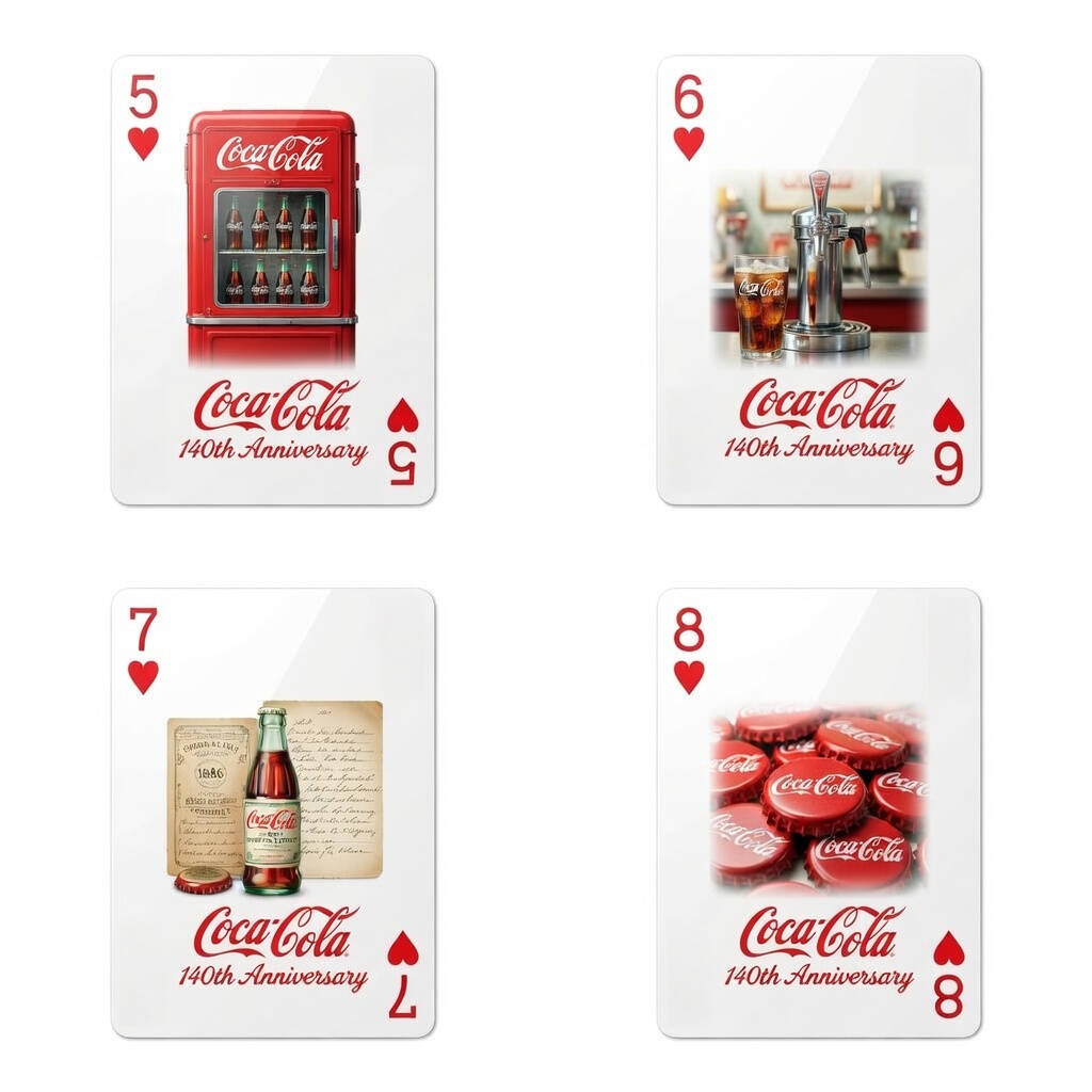 Coca-Cola 140th Anniversary Commemorative Playing Cards