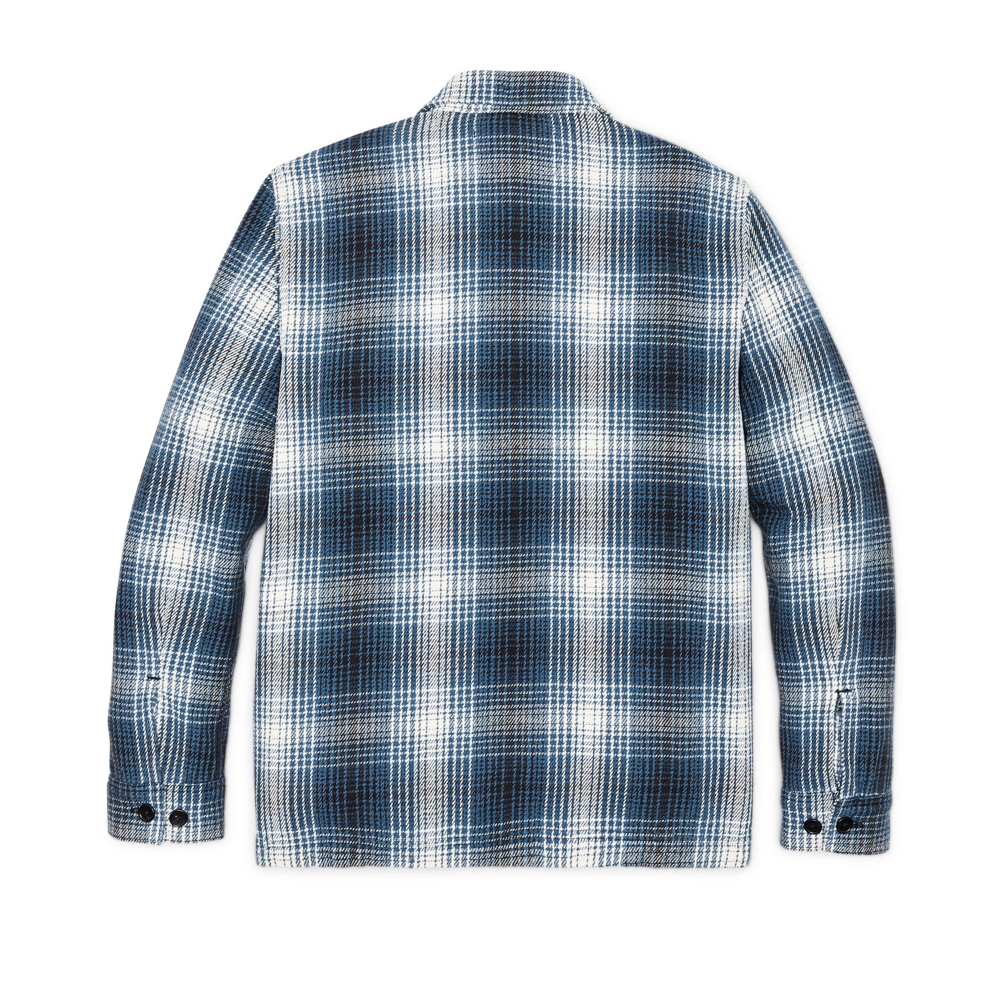 Deer Island Jac-shirt - Cobalt / Natural Shadow Plaid