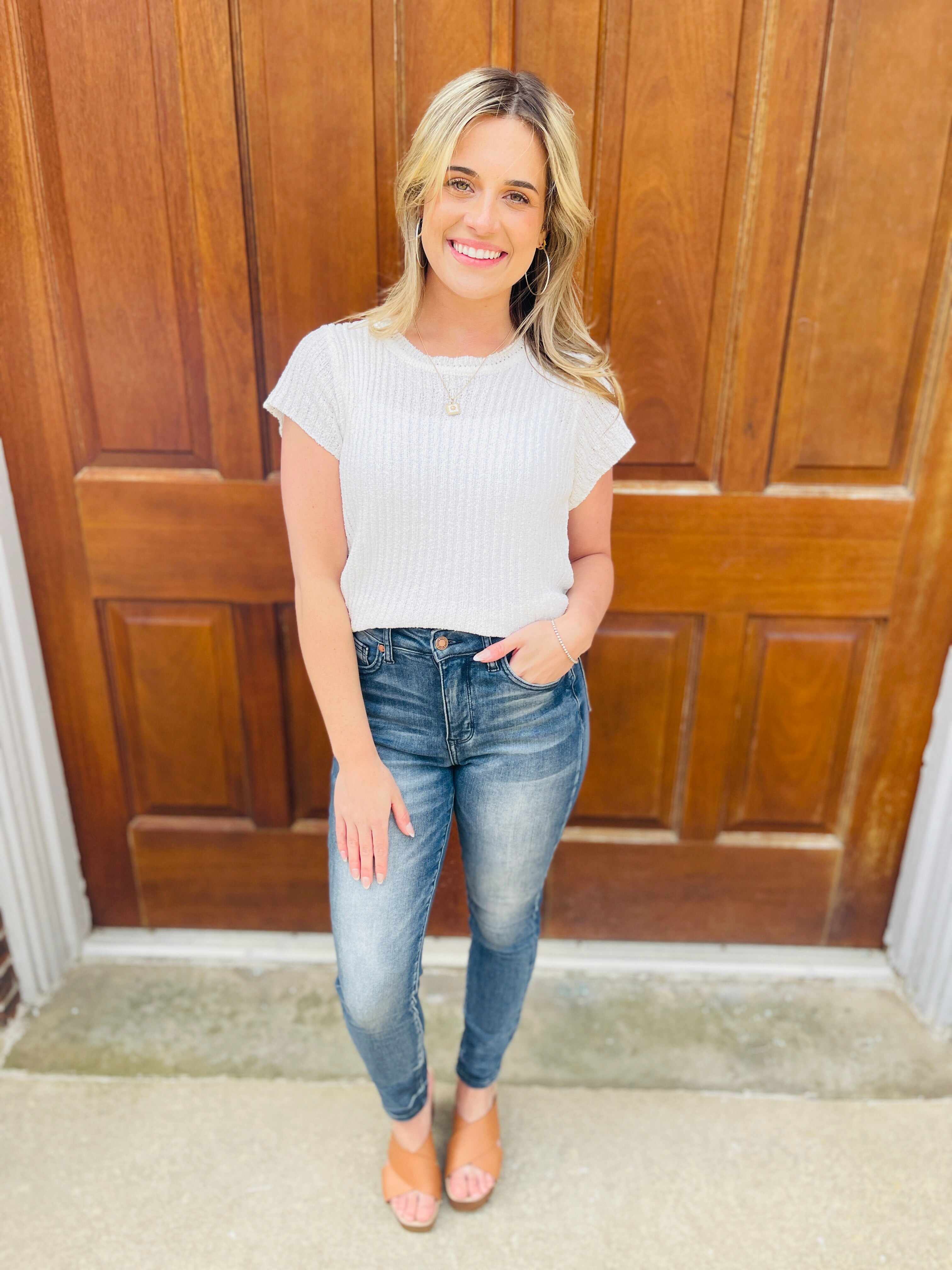 Tummy Control Skinny Jeans in Reg/Curvy Total Infatuation Restock