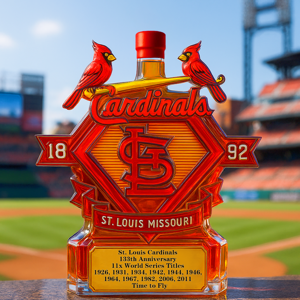 St. Louis Cardinals Glory Whiskey Bottle