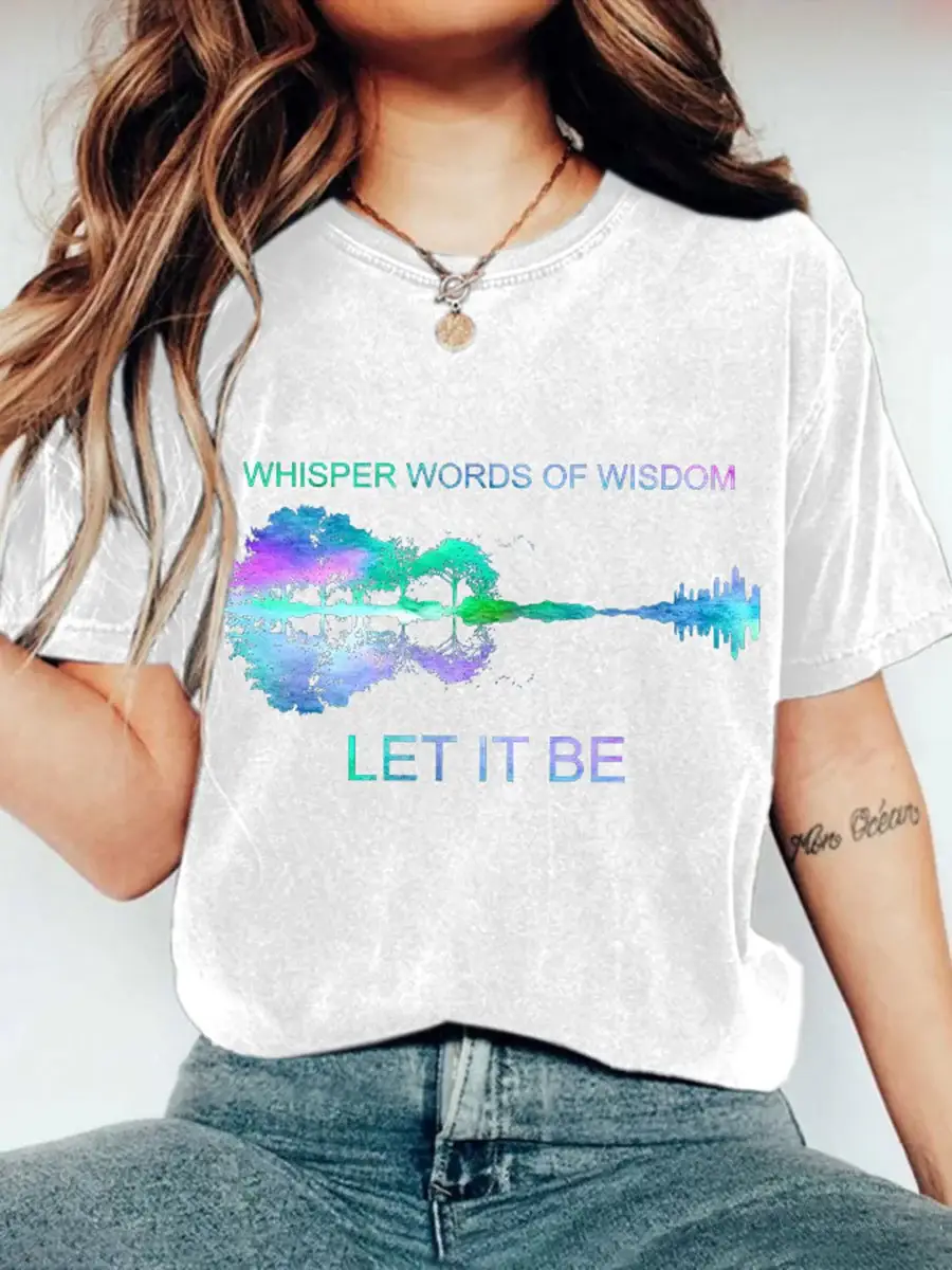 Let It Be Print T-shirt