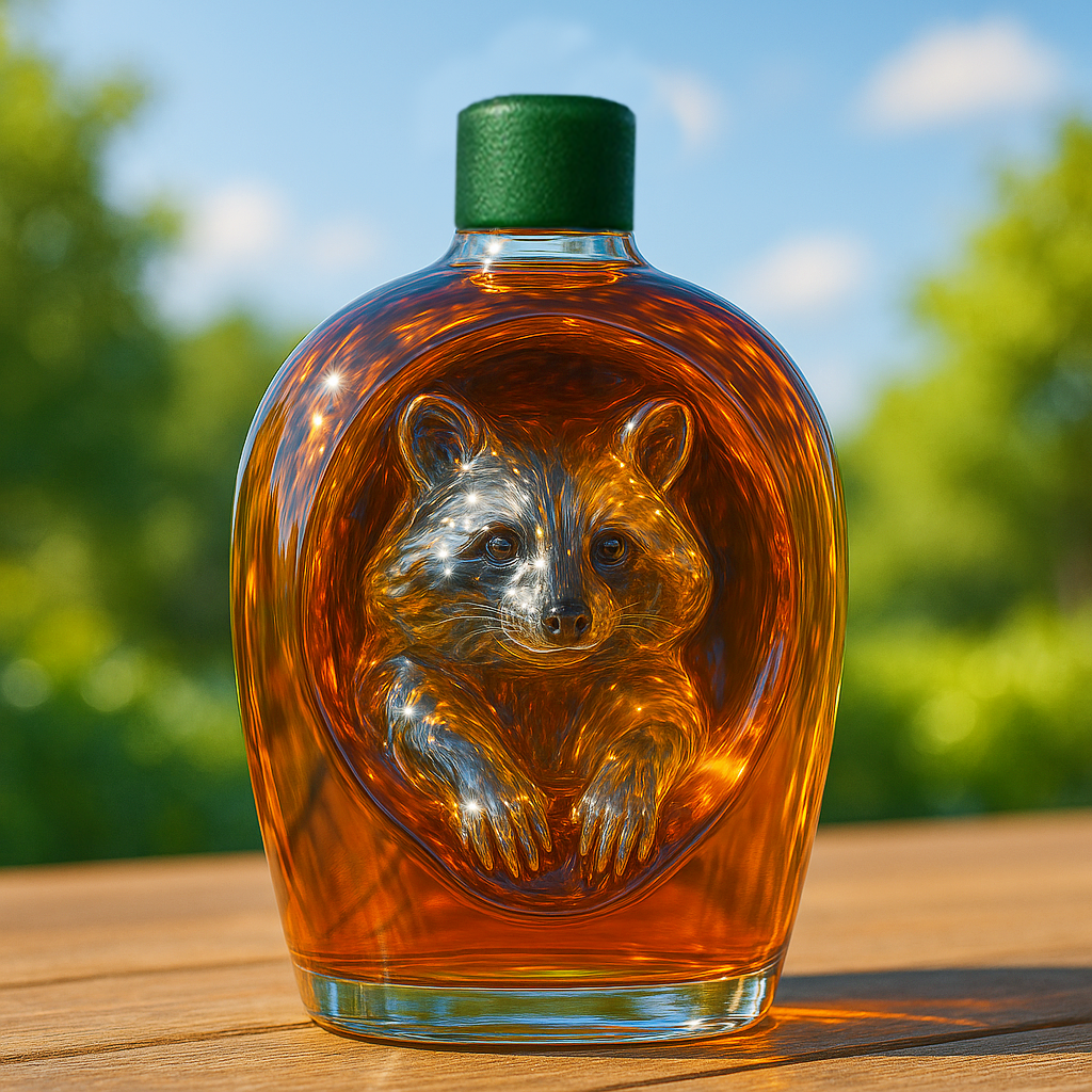 Raccoon Limited Edition Whiskey Bottle