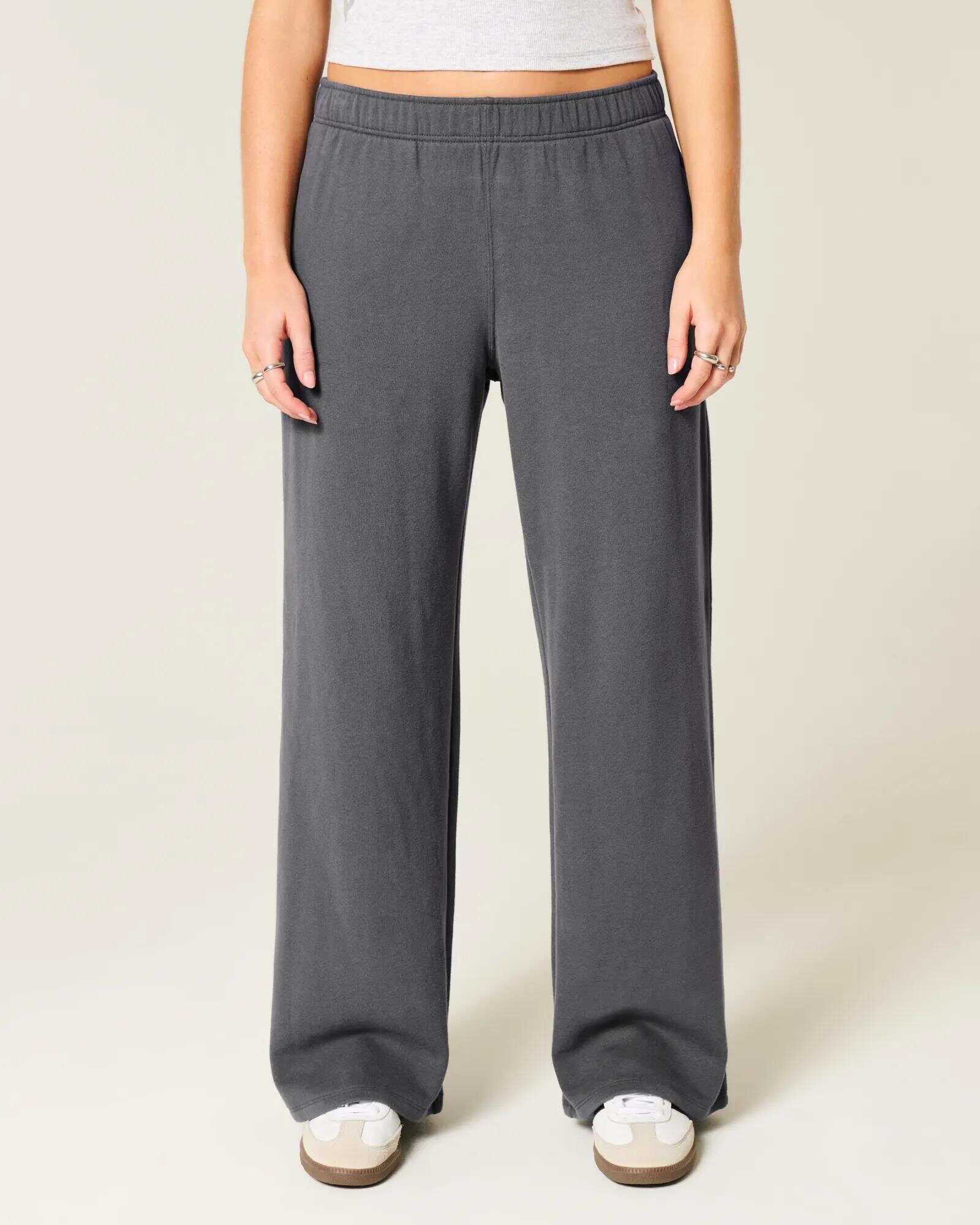 Wide-Leg Sweatpants