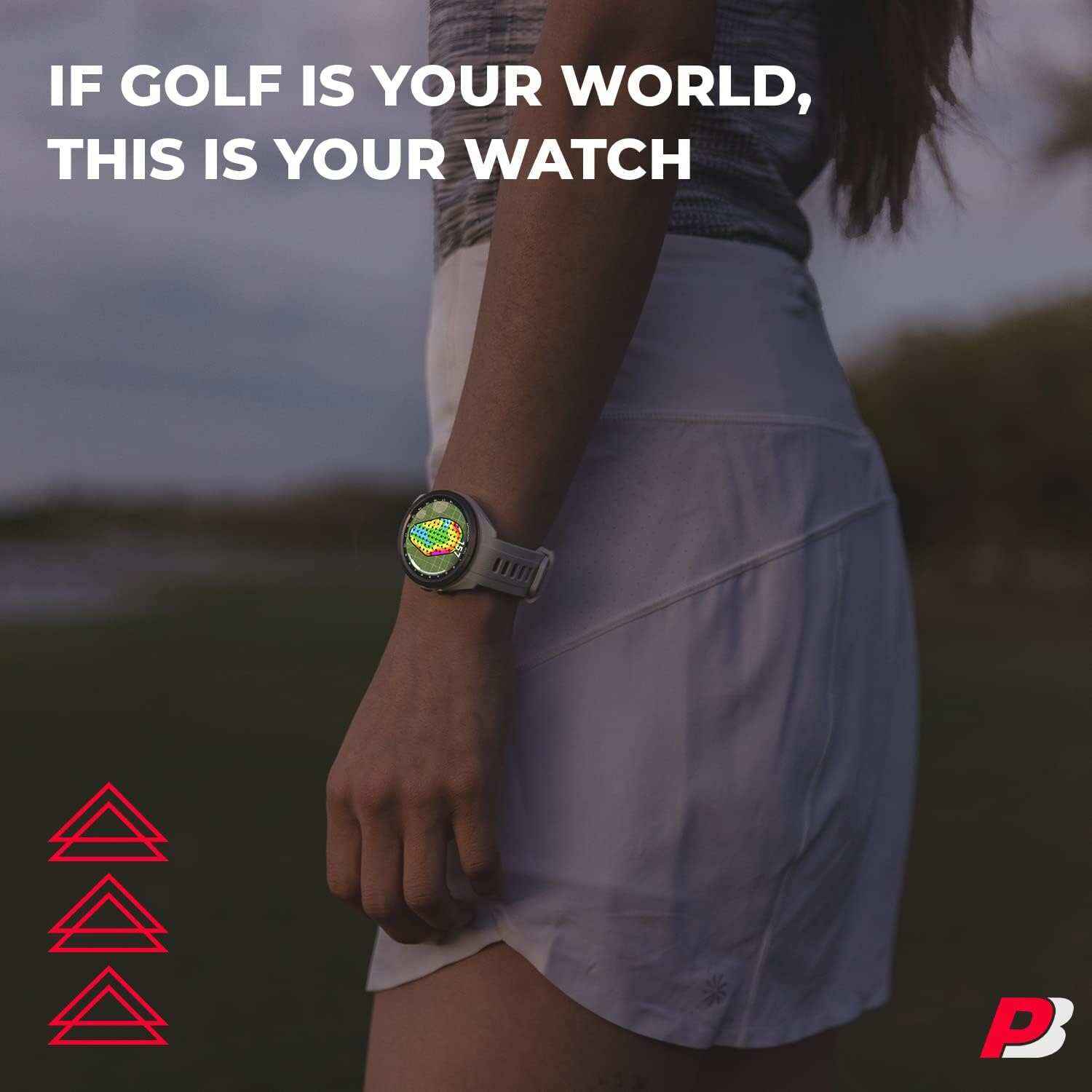 Spring Sale⛳S70 (White, 42mm) Golf GPS Watch Bundle