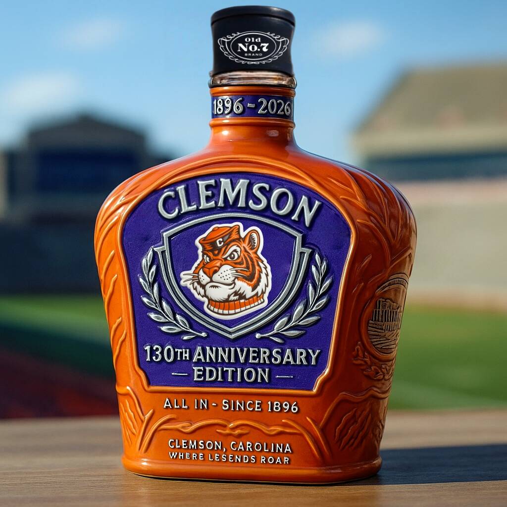Tigers 130th Anniversary Whiskey Bottle