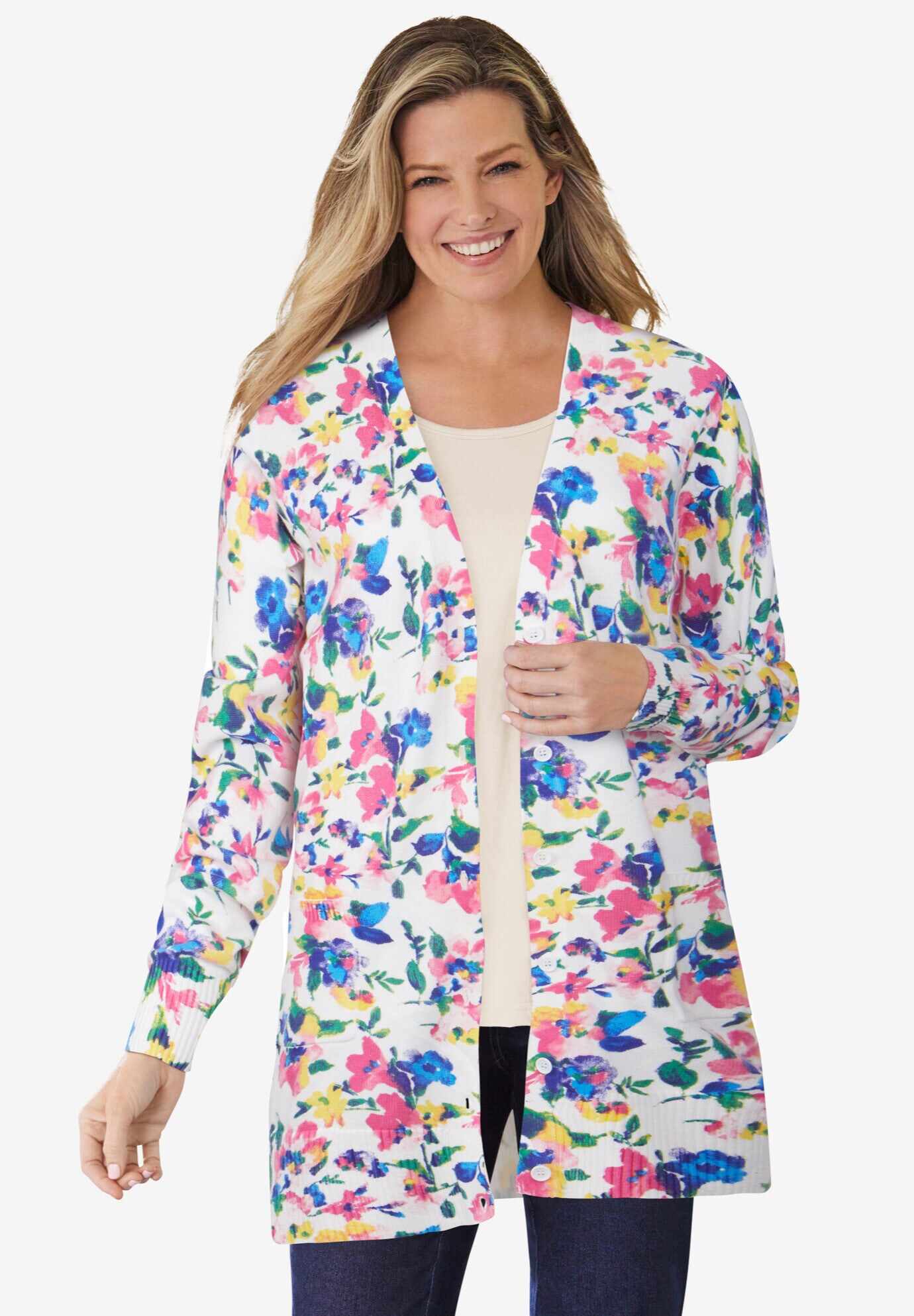 Perfect Longer-Length Cotton Cardigan