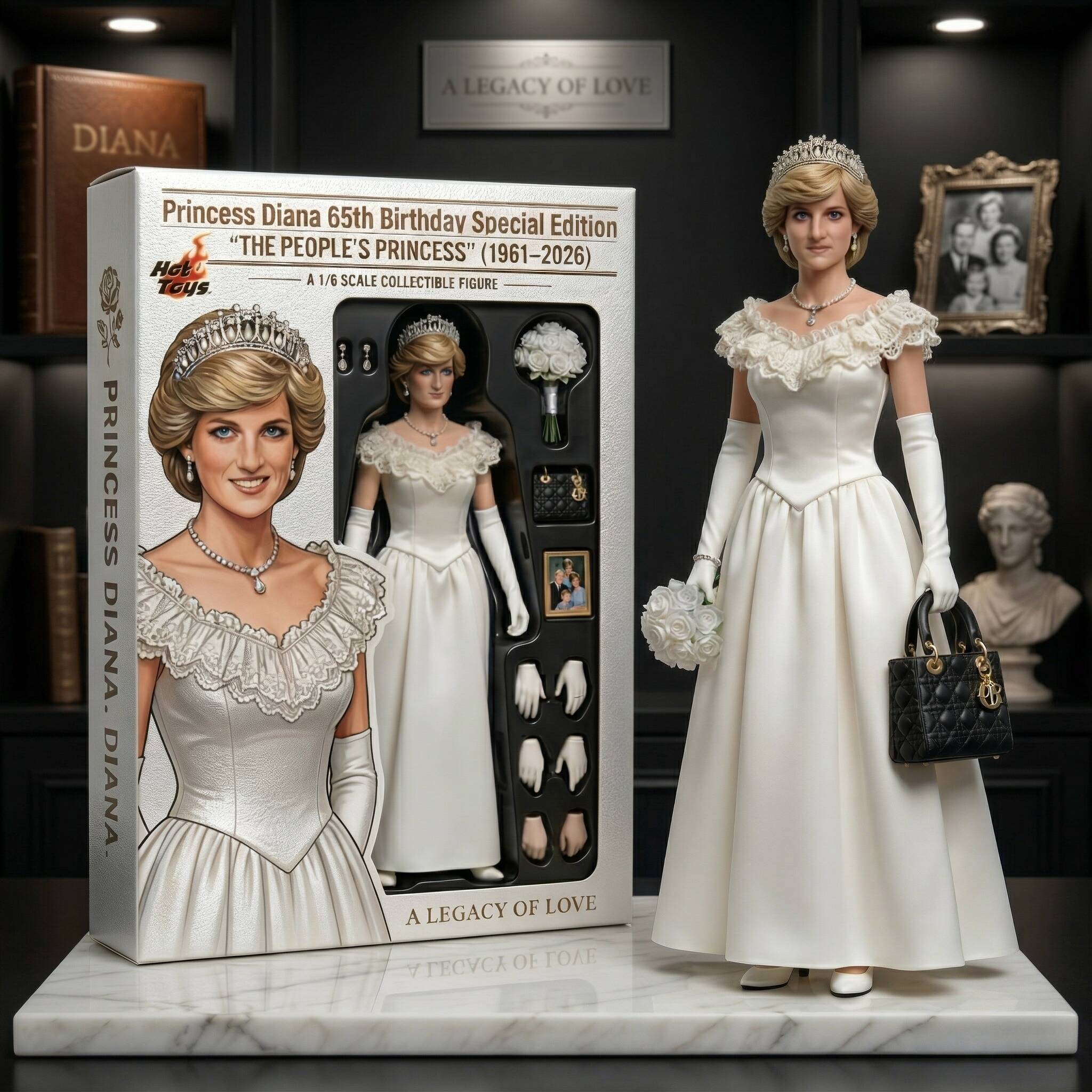 👑 Princess Diana 65th Birthday Special Edition Hot Toys Collectible Figure 🎂