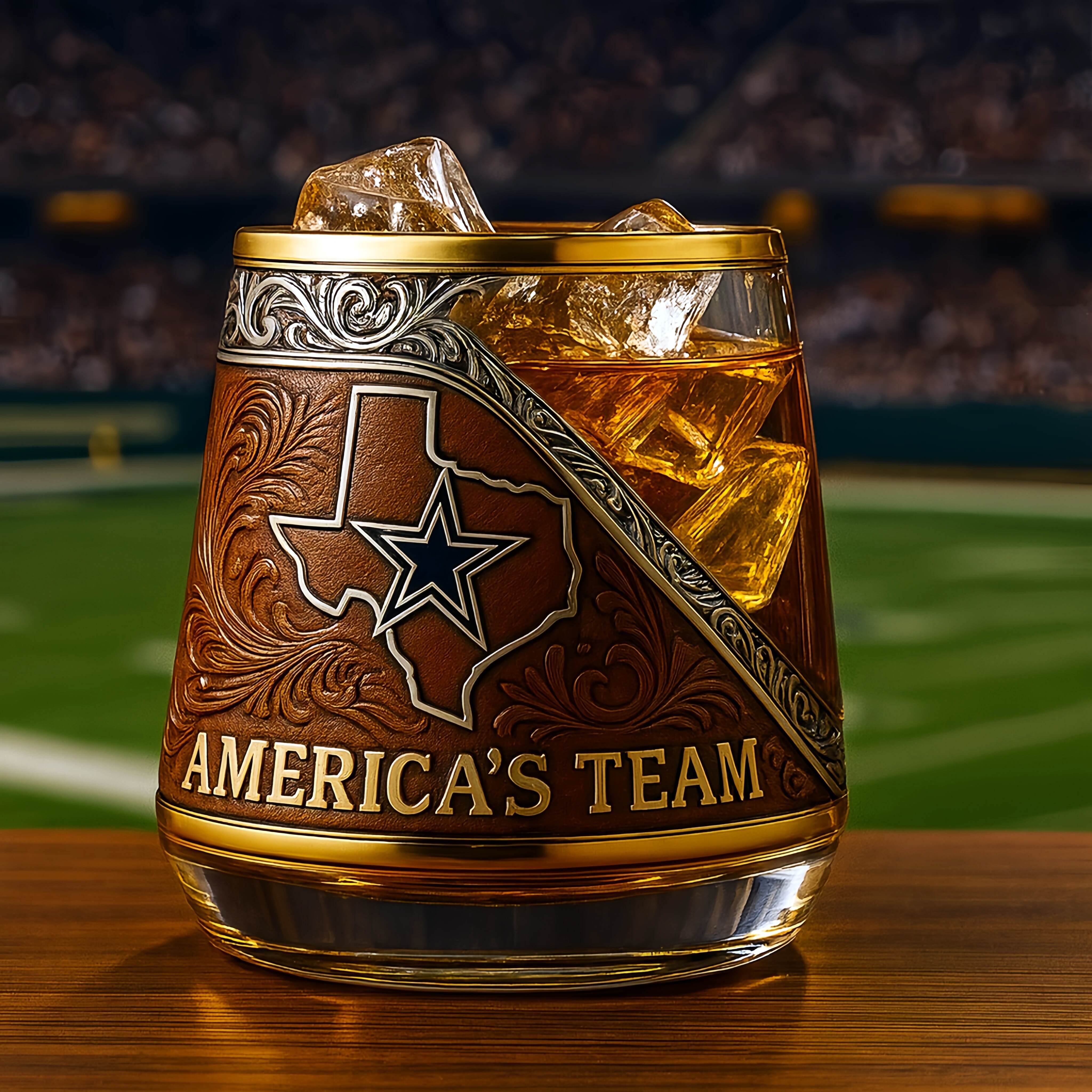 Dallas Cowboys – America’s Team Whiskey Glass