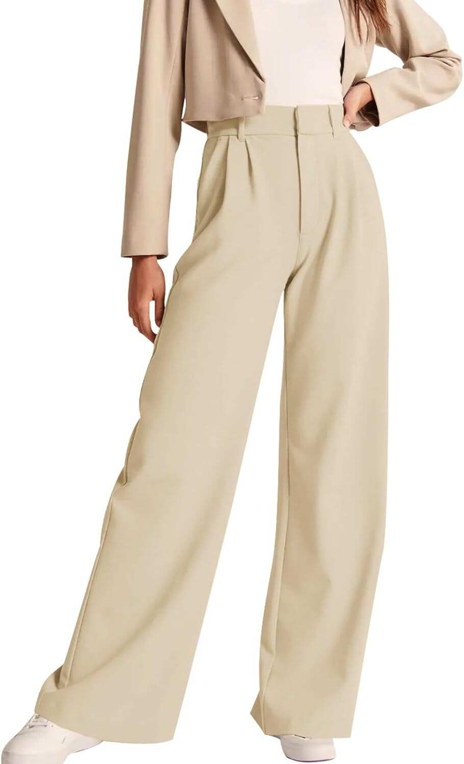 High-Waisted Work Pants for Women – Business Casual Office Trousers with Pockets (2025 Edition)