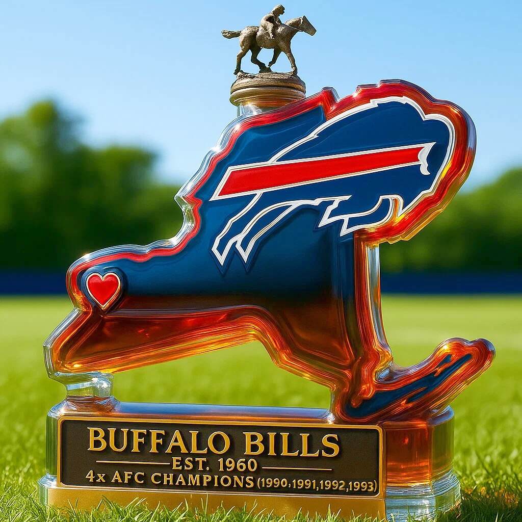 The home state of the Buffalo Bills Whisky Bottle