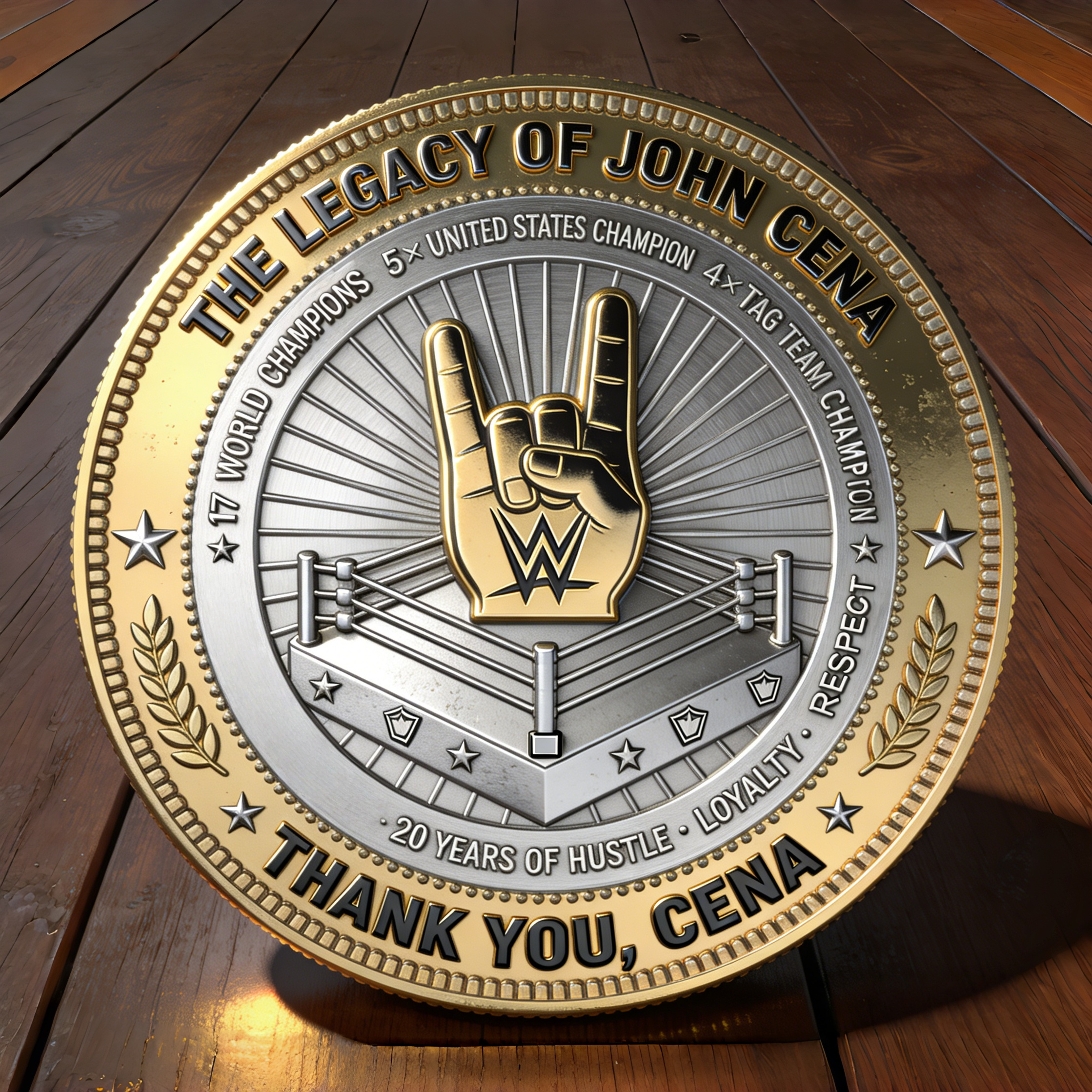 John Cena “THE LAST TIME IS NOW” Commemorative Coin