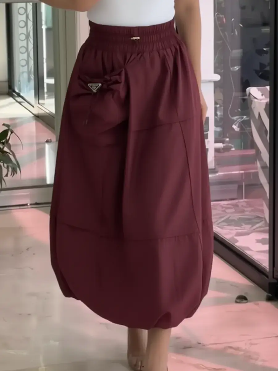 🔥Summer Arrivals🌟Women's Casual And Fashionable Elastic Waist Skirt