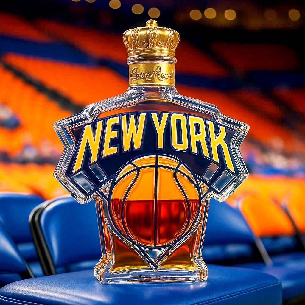 New York Knicks Whisky Bottle