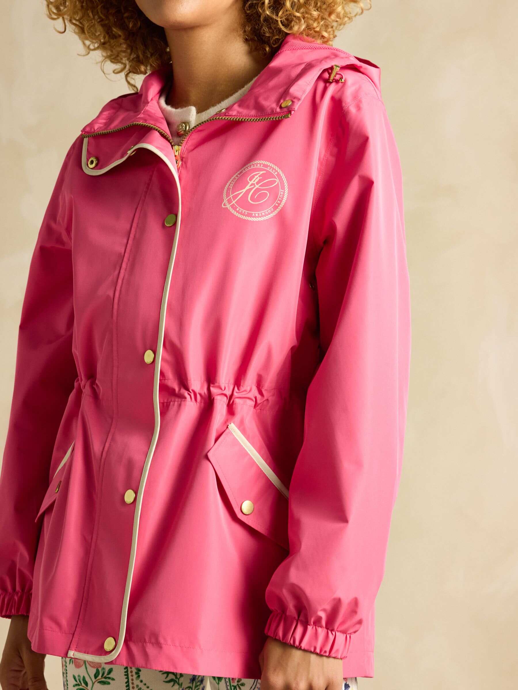 Holt Pink Waterproof Packable Raincoat with Hood