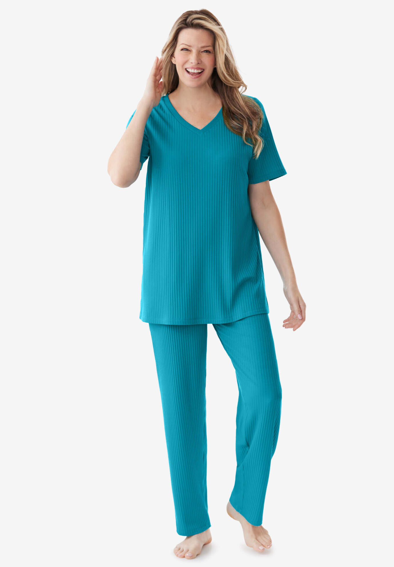 2-Piece Ribbed Sleep Set