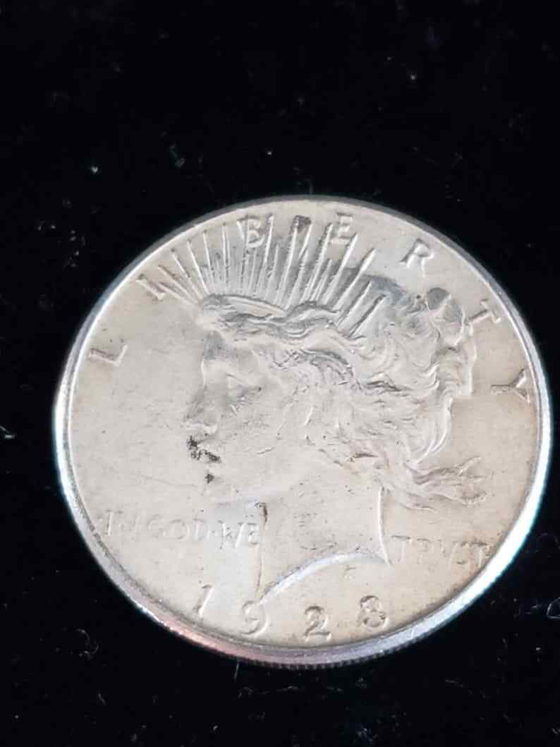 1923 S Silver Peace Dollar Coin  - XF/ AU ! Reg-45   Lot# 1443