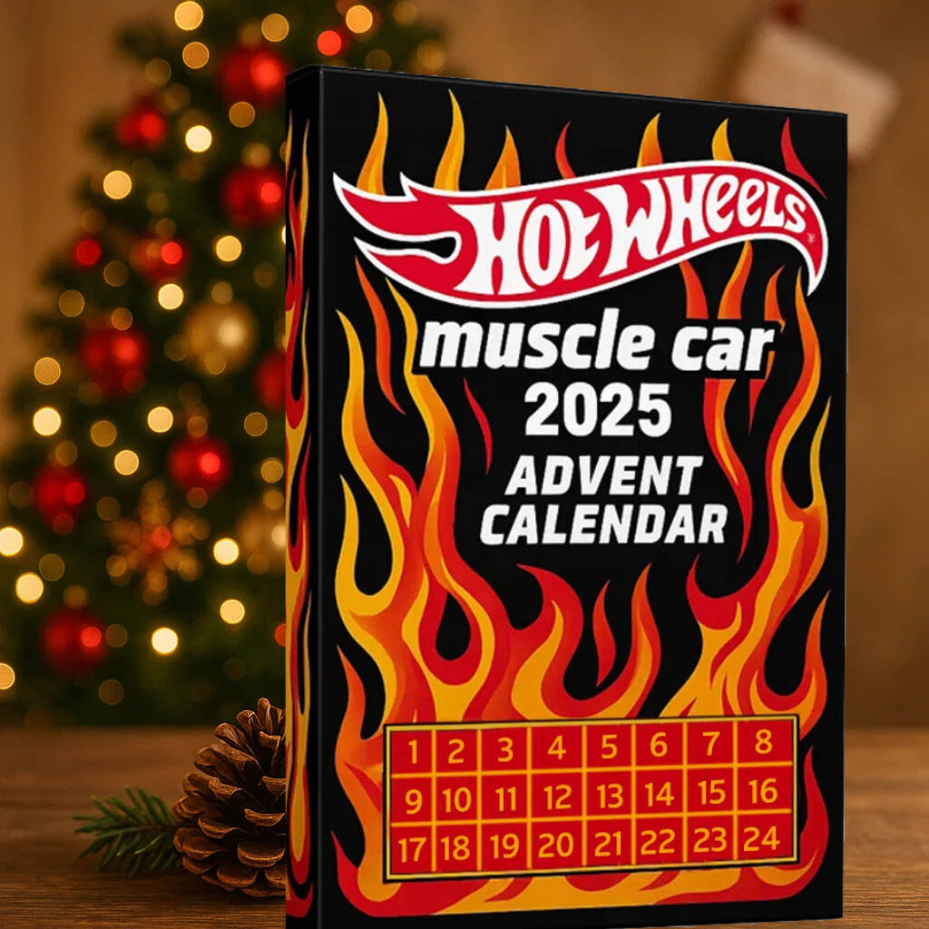 Hot Wheels Muscle Toy Car Advent Calendar-24 DAYS