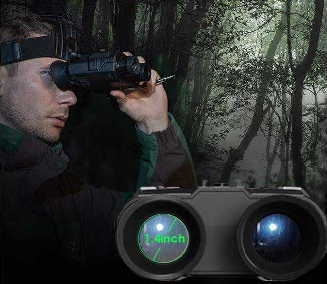 Helmet Mounted Binoculars Gear 3D Infrared Telescope Flip-Up Night Vision Binoculars